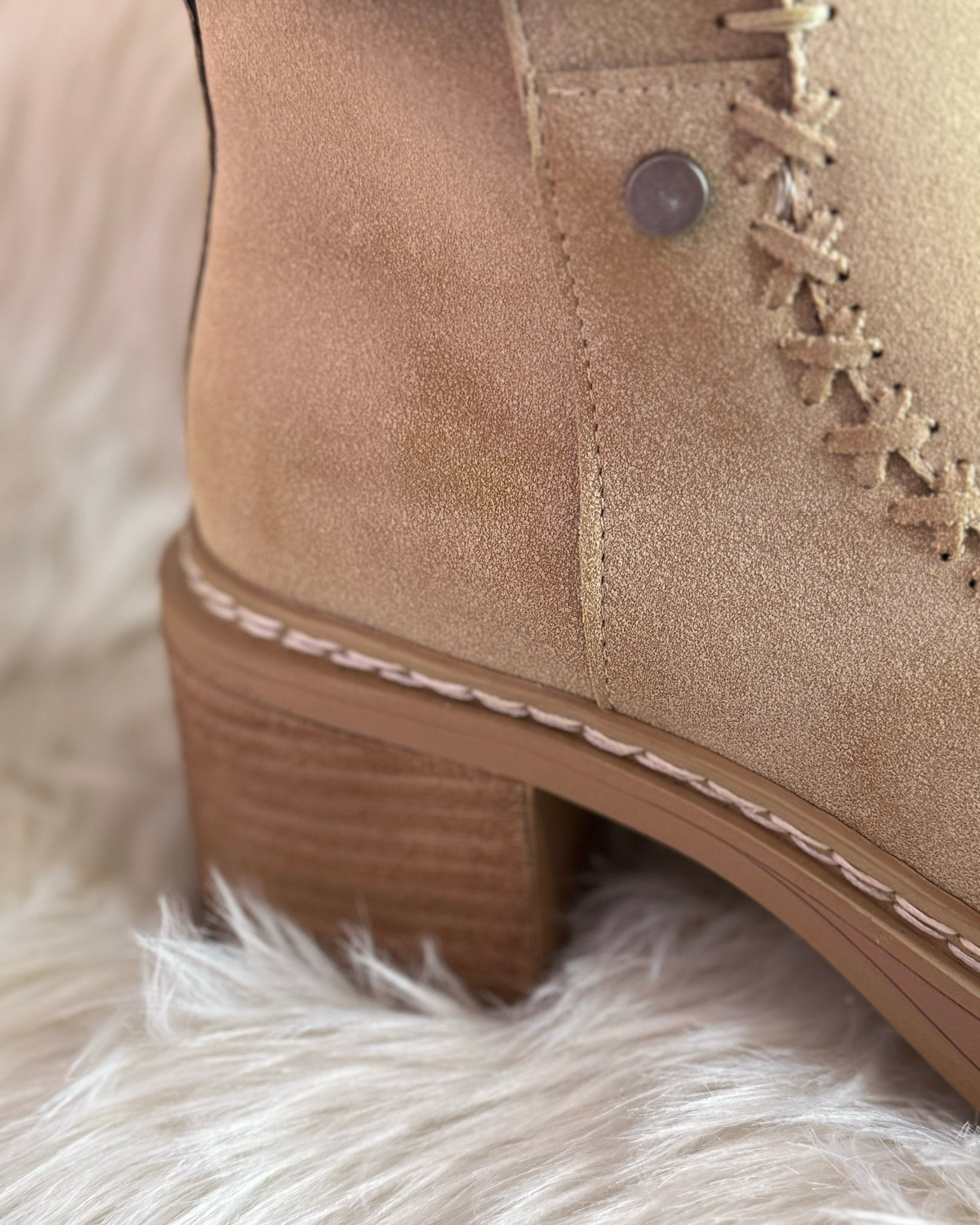 Mia Toula Sand Platform Boots - Jessi Jayne Boutique