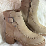 Mia Toula Sand Platform Boots - Jessi Jayne Boutique