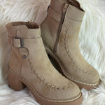 Mia Toula Sand Platform Boots - Jessi Jayne Boutique
