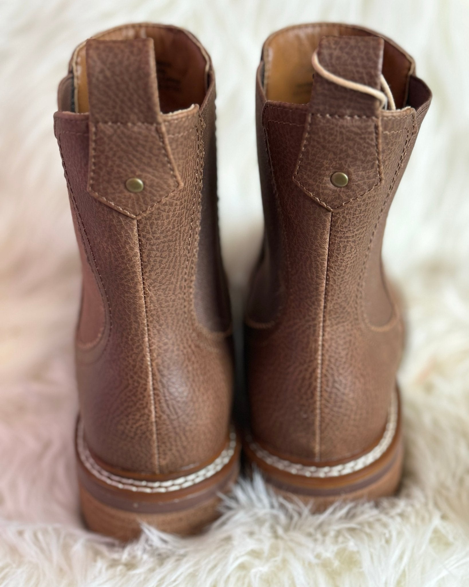 Brown Mia Parker Chelsea Boots - Jessi Jayne Boutique