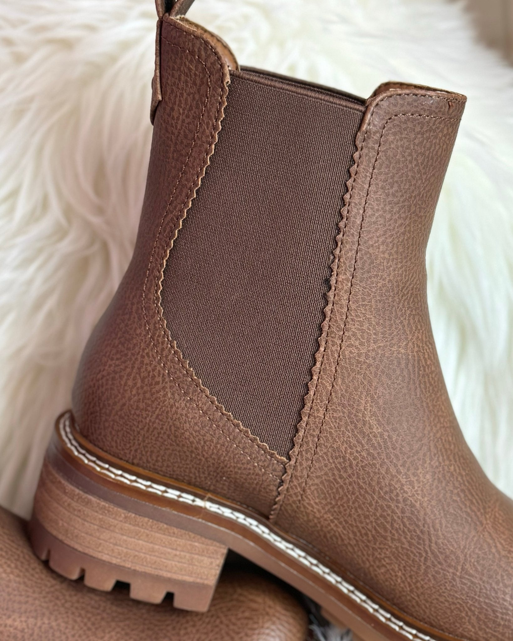 Brown Mia Parker Chelsea Boots - Jessi Jayne Boutique