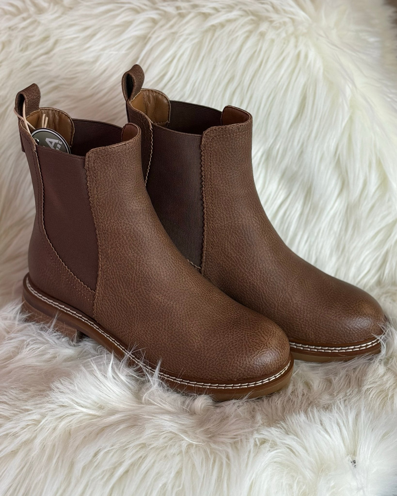 Brown Mia Parker Chelsea Boots - Jessi Jayne Boutique
