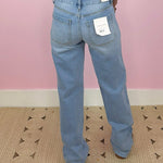 Put You First High Rise Vervet Patch Pocket Wide Leg Jeans 32" Inseam - Jessi Jayne Boutique