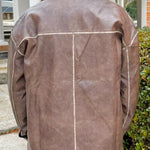 Urban Washed Brown Faux Leather Jacket - Jessi Jayne Boutique