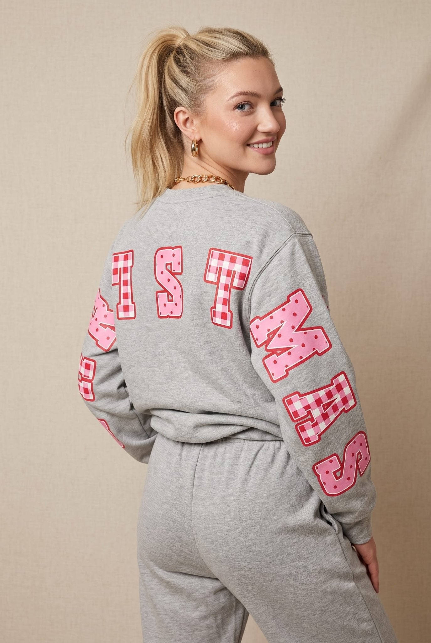 Merry Christmas Patch Sweatshirt - Jessi Jayne Boutique