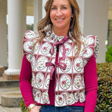 Vintage Bouquet Puff Vest - Jessi Jayne Boutique