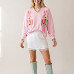 Double Nutcracker Pink Sweatshirt - Jessi Jayne Boutique