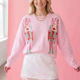 Double Nutcracker Pink Sweatshirt - Jessi Jayne Boutique
