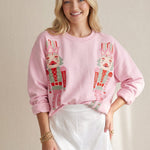 Double Nutcracker Pink Sweatshirt - Jessi Jayne Boutique