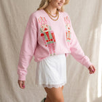 Double Nutcracker Pink Sweatshirt - Jessi Jayne Boutique