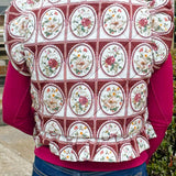 Vintage Bouquet Puff Vest - Jessi Jayne Boutique