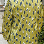 Green Mosaic Mock Neck Top - Jessi Jayne Boutique