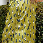 Green Mosaic Mock Neck Top - Jessi Jayne Boutique