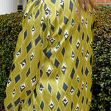 Green Mosaic Mock Neck Top - Jessi Jayne Boutique