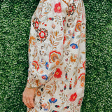 Garden Tapestry Blanket Stitch Dress - Jessi Jayne Boutique