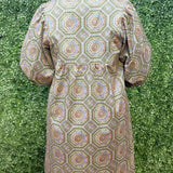 Boho Medallion Puff Sleeve Dress - Jessi Jayne Boutique