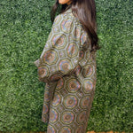 Boho Medallion Puff Sleeve Dress - Jessi Jayne Boutique