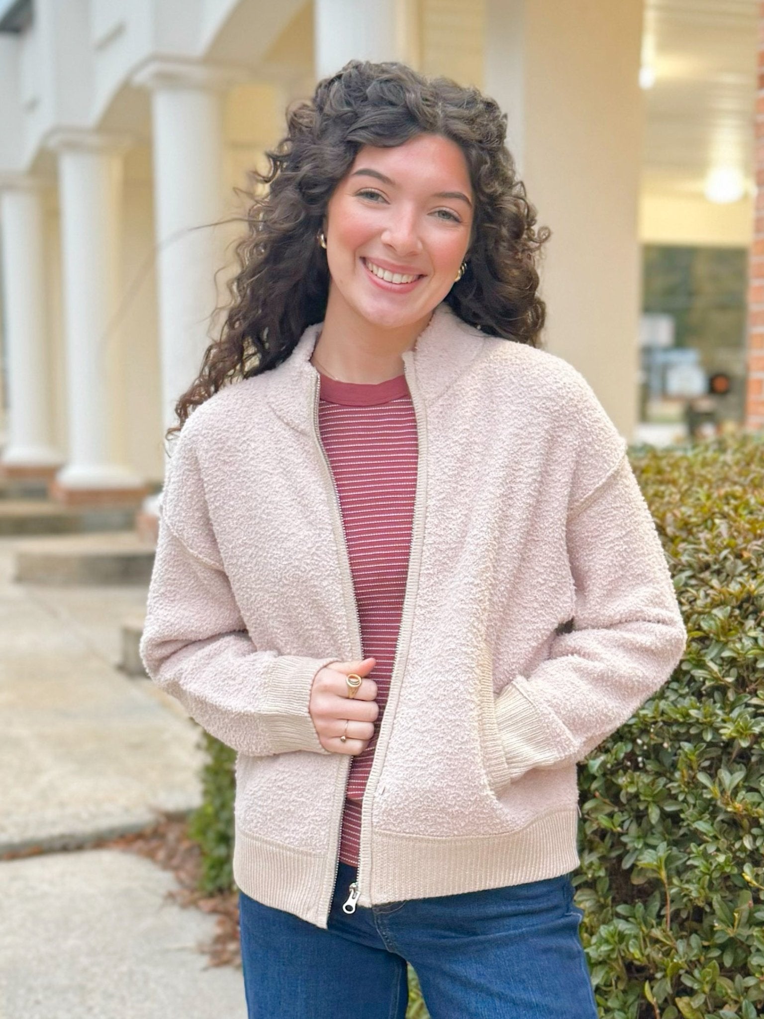 Cozy Cloud Zip Cardigan - Jessi Jayne Boutique