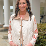 Scallop Trim Quilted Corduroy Vest - Jessi Jayne Boutique