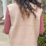 Warm Latte Zip Vest - Jessi Jayne Boutique