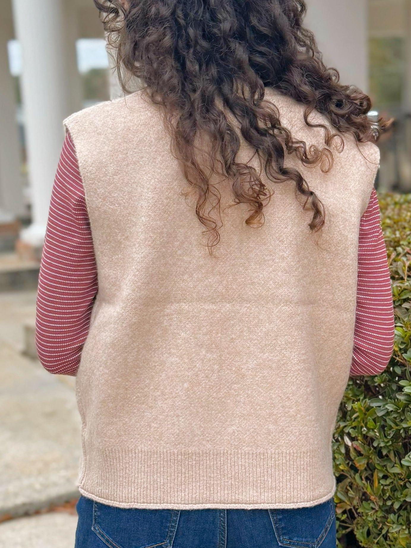 Warm Latte Zip Vest - Jessi Jayne Boutique