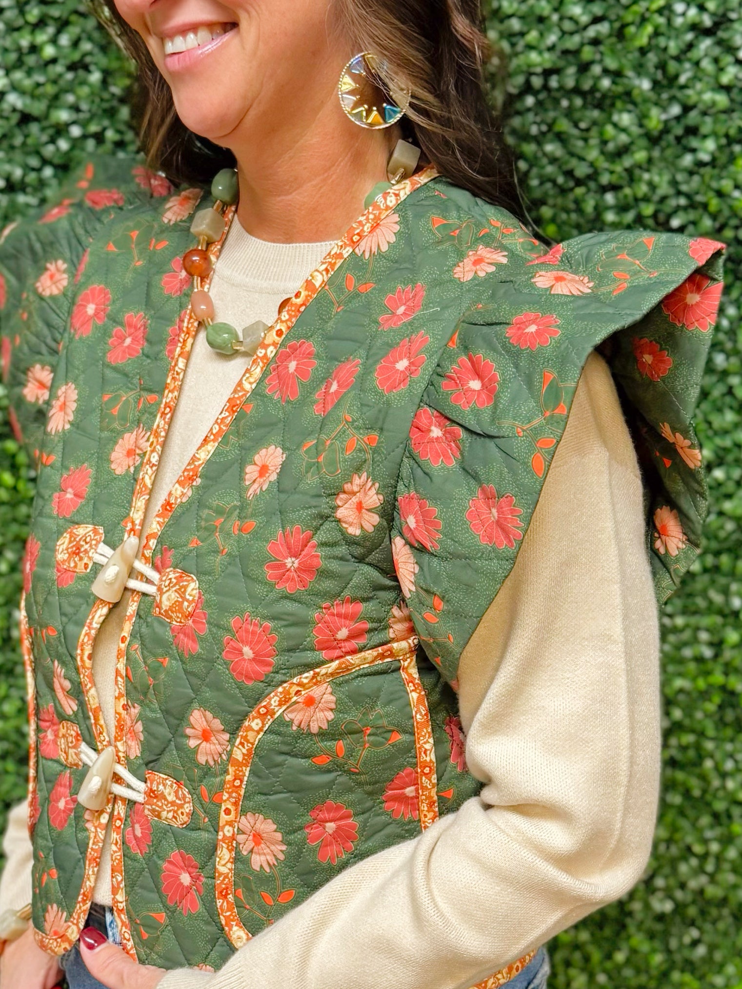 Harvest Meadow Quilted Vest - Jessi Jayne Boutique