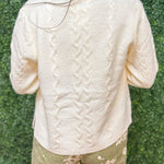 Cream Cable Cozy Cardigan - Jessi Jayne Boutique