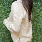 Cream Cable Cozy Cardigan - Jessi Jayne Boutique