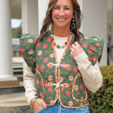 Harvest Meadow Quilted Vest - Jessi Jayne Boutique