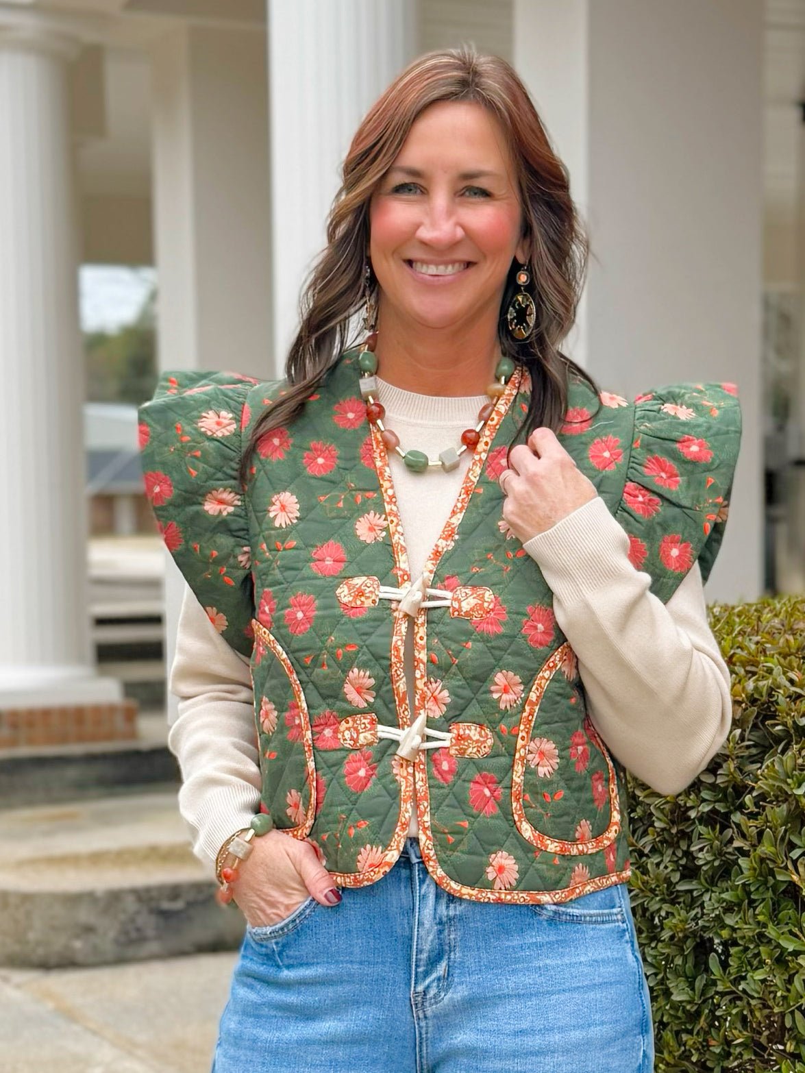 Harvest Meadow Quilted Vest - Jessi Jayne Boutique