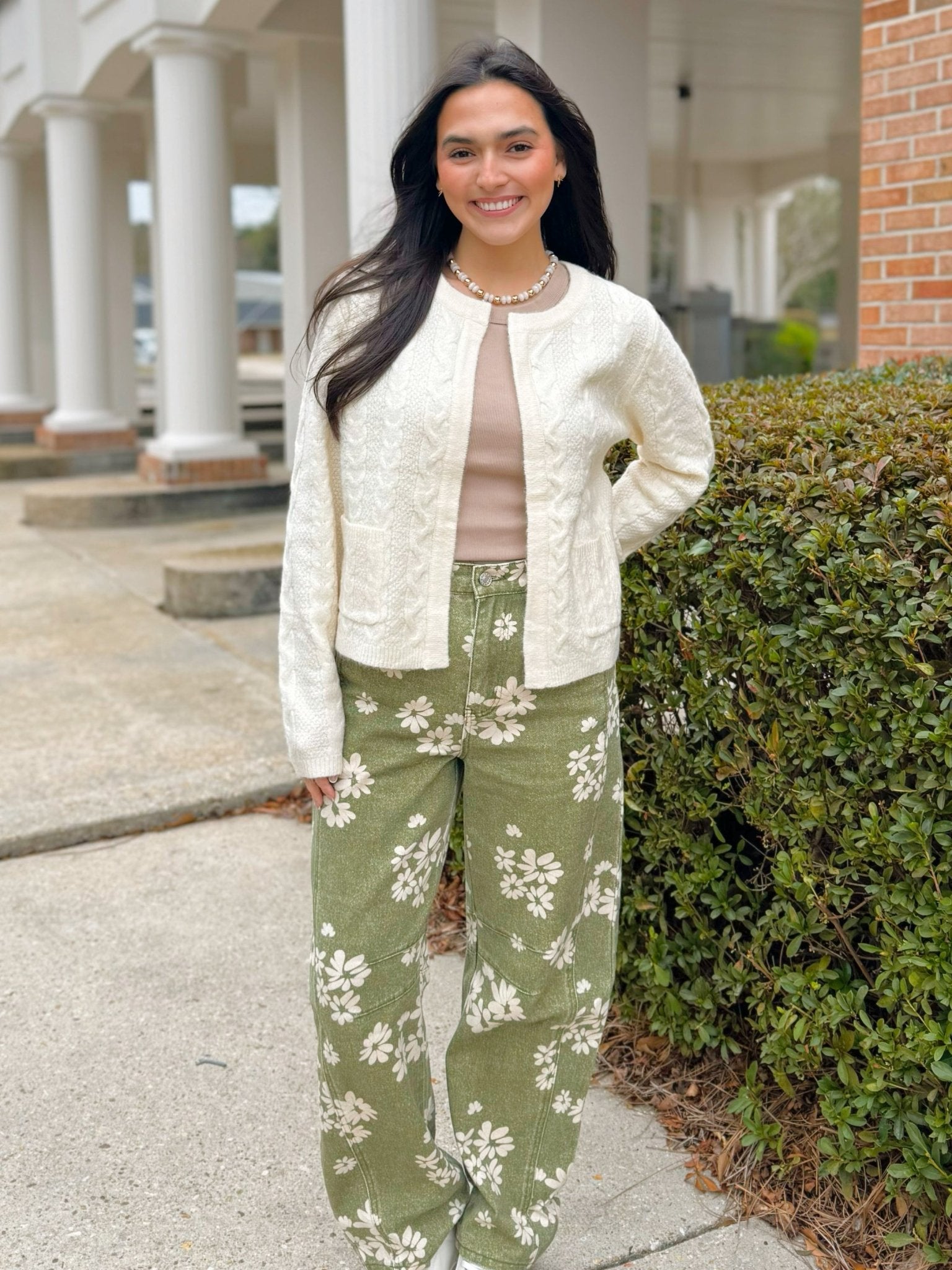 Cream Cable Cozy Cardigan - Jessi Jayne Boutique
