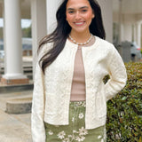 Cream Cable Cozy Cardigan - Jessi Jayne Boutique