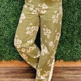Olive Bloom Barrel Jeans - Jessi Jayne Boutique