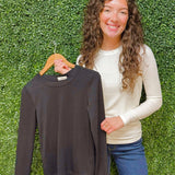 Barely There Long Sleeve Tee - Jessi Jayne Boutique