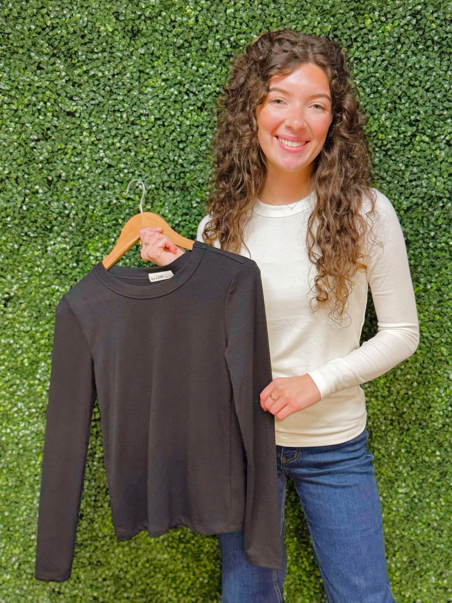 Barely There Long Sleeve Tee - Jessi Jayne Boutique