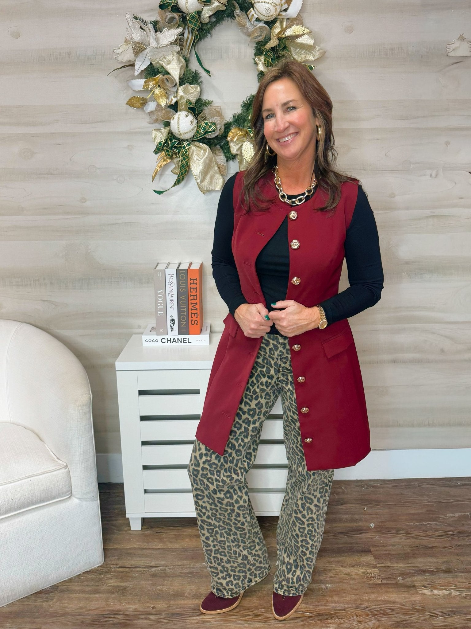 Risen Wildside Leopard Wide Leg Jeans - Jessi Jayne Boutique