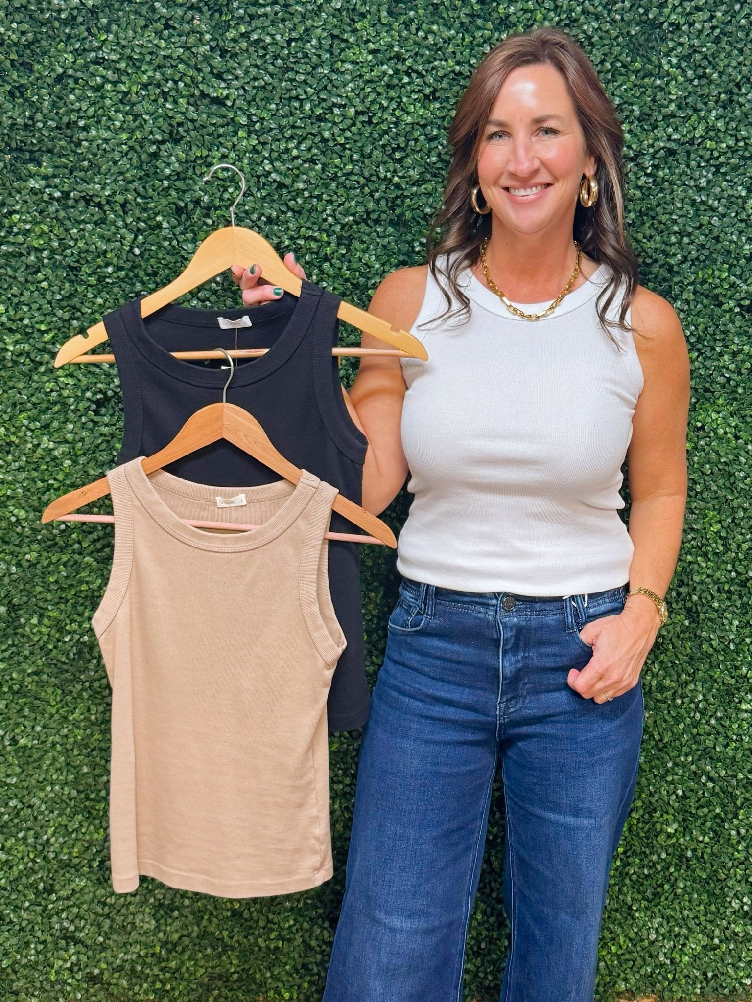 Cotton Blend Core Tank - Jessi Jayne Boutique