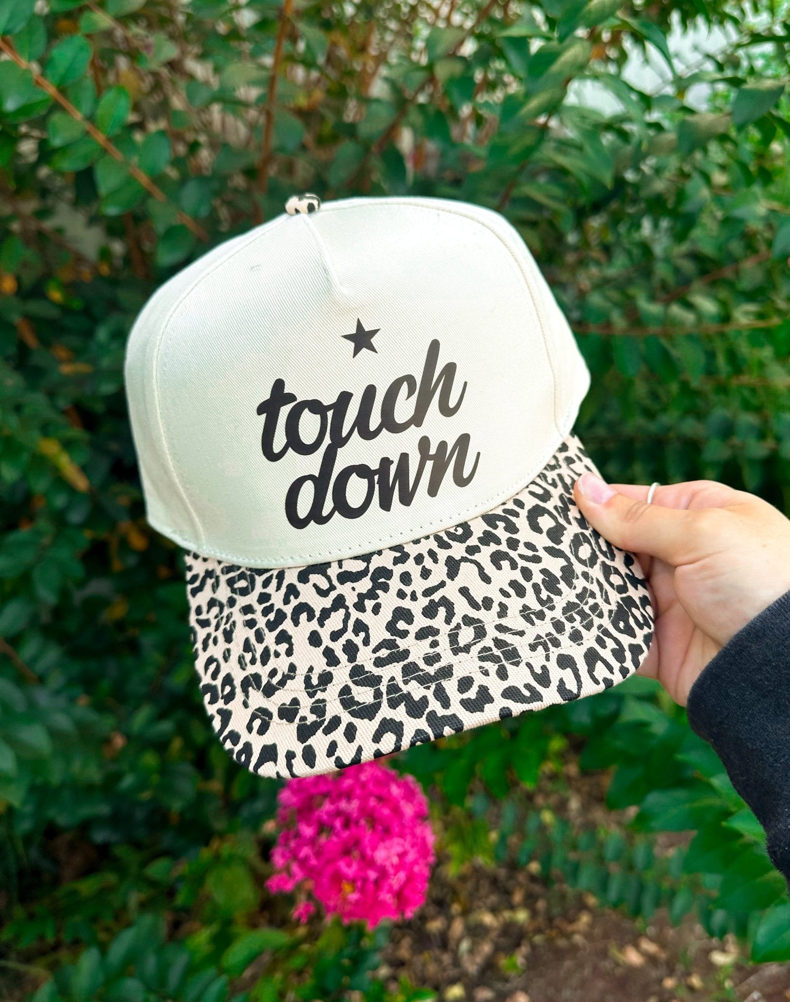 Touchdown Original Leopard Canvas Trucker - Jessi Jayne Boutique