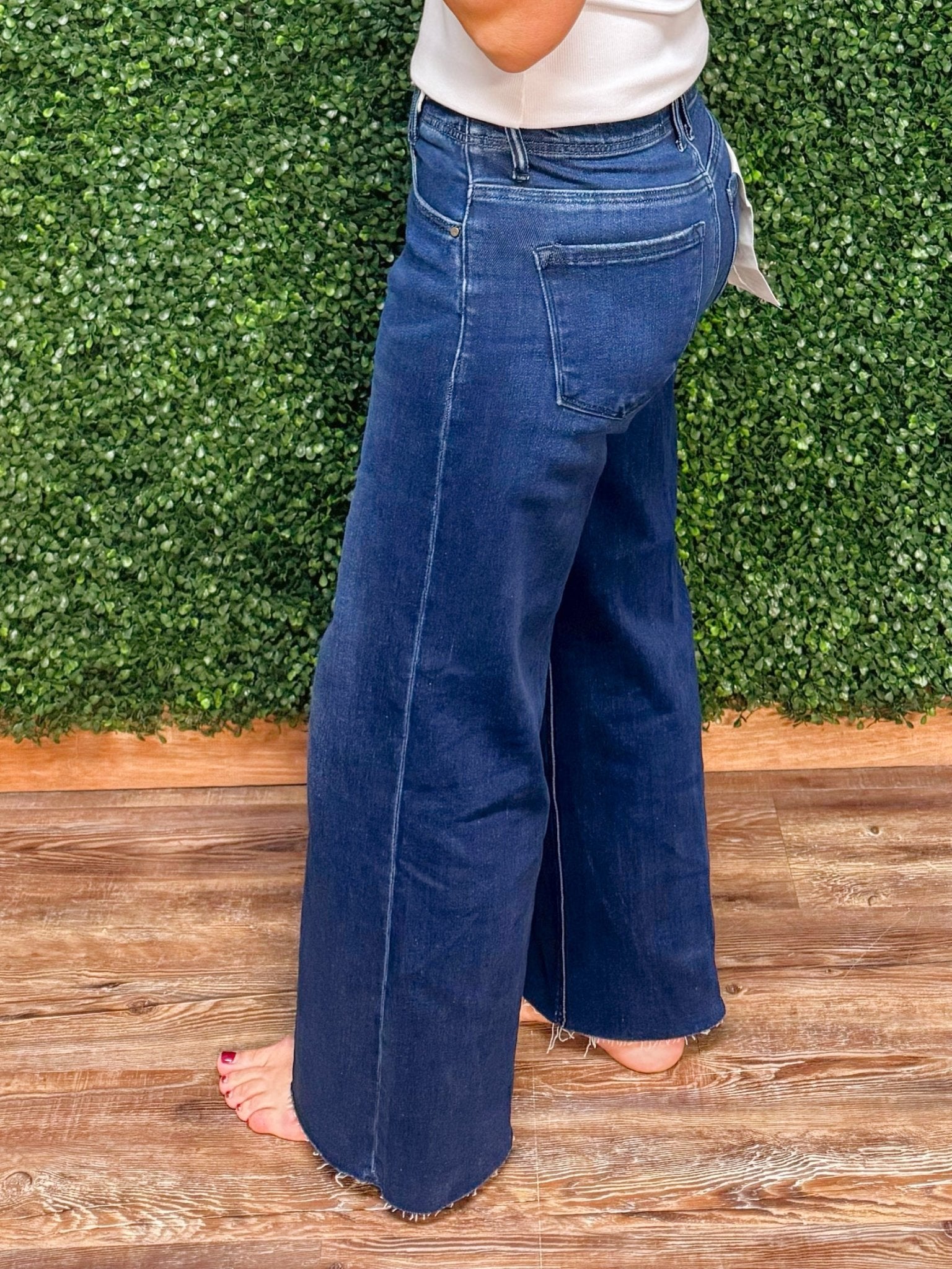 Risen Rover High Rise Ankle Wide Jeans - Jessi Jayne Boutique