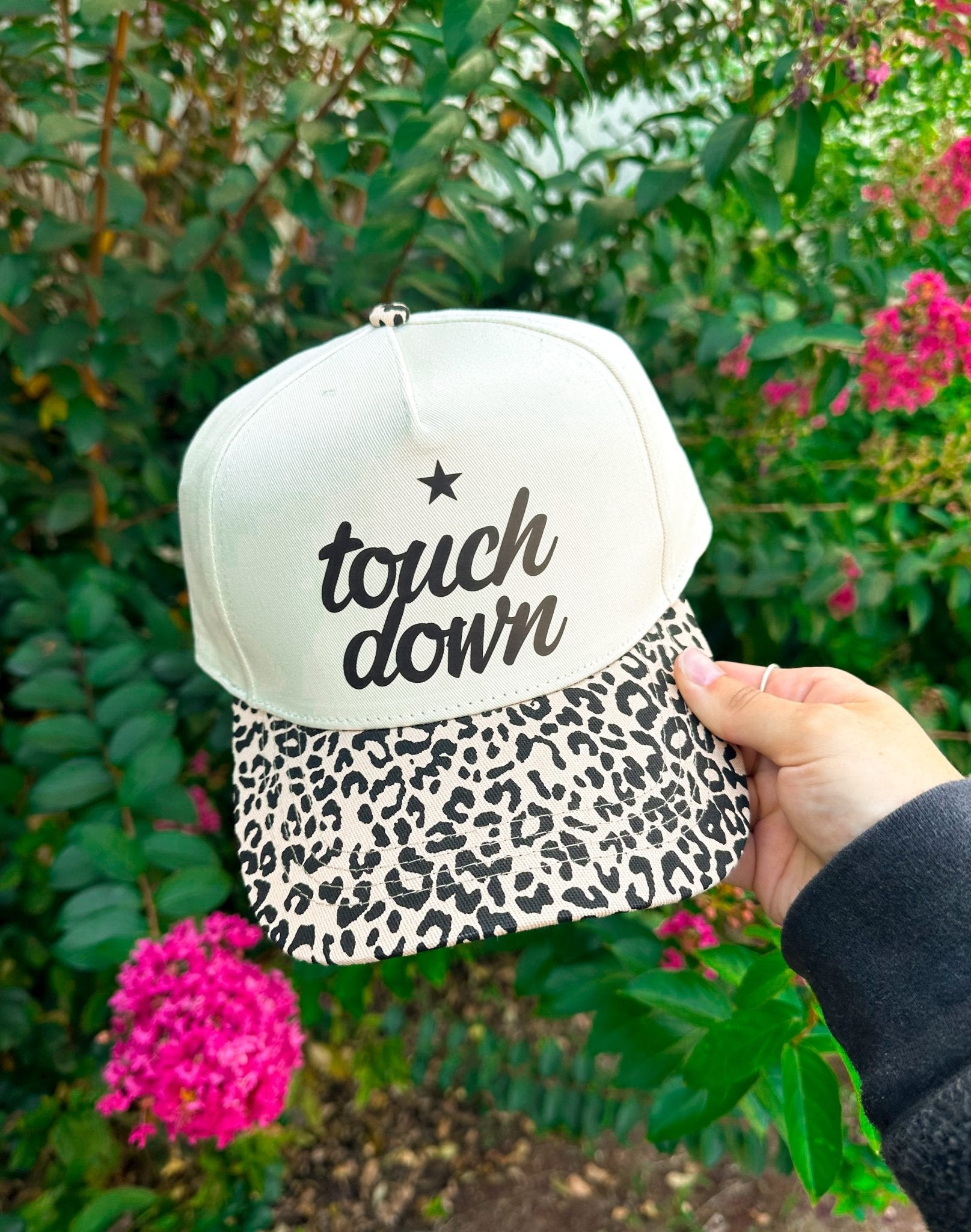 Touchdown Original Leopard Canvas Trucker - Jessi Jayne Boutique