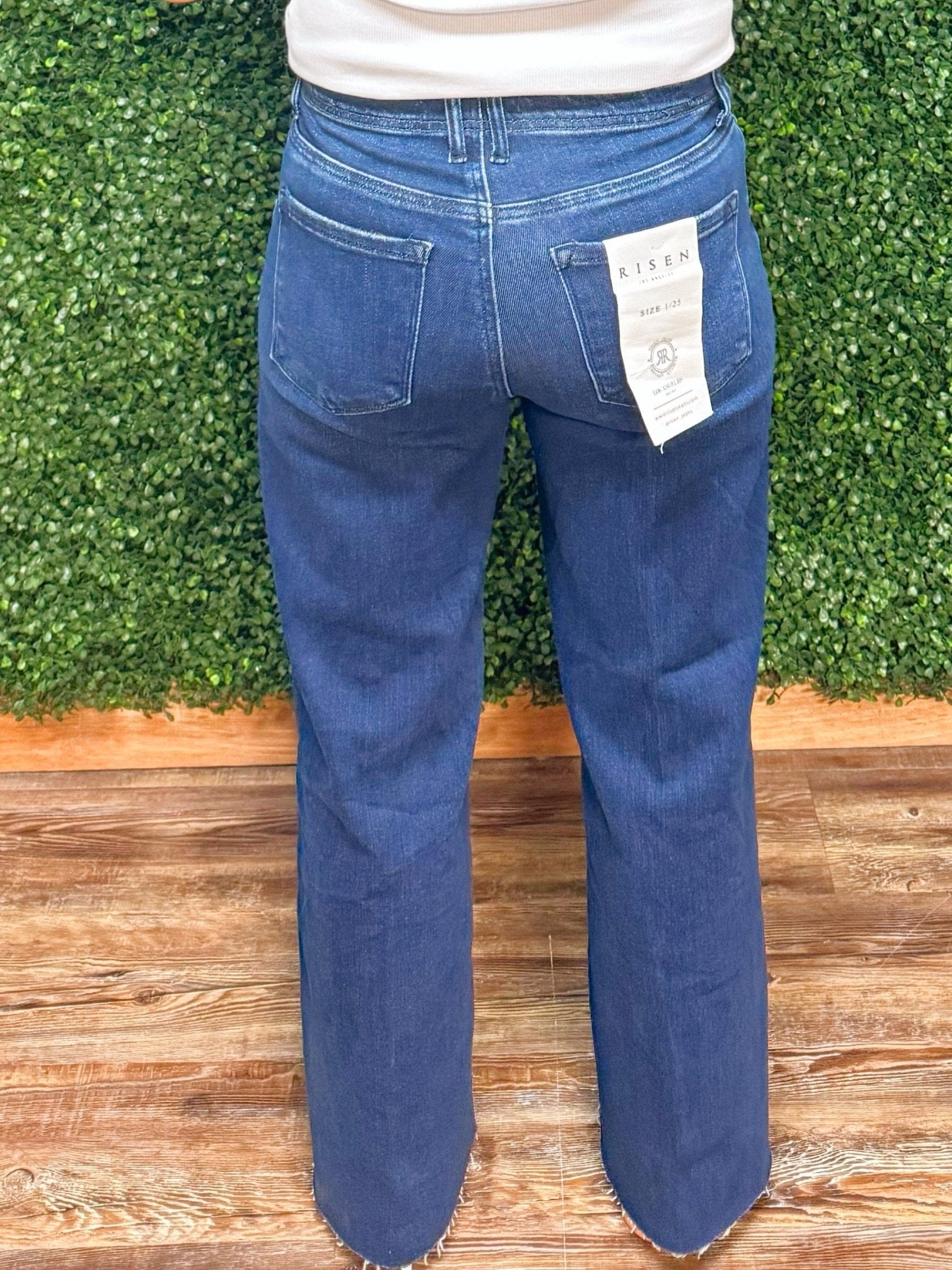 Risen Rover High Rise Ankle Wide Jeans - Jessi Jayne Boutique