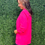 Electric Rose Open Blazer - Jessi Jayne Boutique