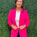 Electric Rose Open Blazer - Jessi Jayne Boutique