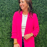 Electric Rose Open Blazer - Jessi Jayne Boutique