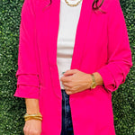 Electric Rose Open Blazer - Jessi Jayne Boutique