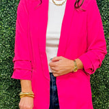Electric Rose Open Blazer - Jessi Jayne Boutique