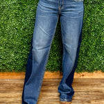 Risen Medium Combo Wide Leg Jeans - Jessi Jayne Boutique