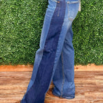 Risen Medium Combo Wide Leg Jeans - Jessi Jayne Boutique