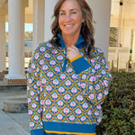 Vintage Garden Half Zip Pullover Sweater - Jessi Jayne Boutique