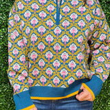 Vintage Garden Half Zip Pullover Sweater - Jessi Jayne Boutique